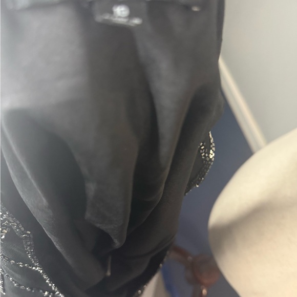 Adrianna Papell Black and Silver Sleeveless Blouse - Picture 10 of 10